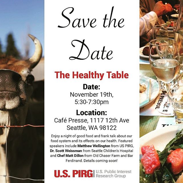 Join us at Café Presse as we partner with Chef Matt Dillon from Bar Ferdinand in support of US PIRG and their 'stop the overuse of antibiotics 'campaign.#cafepresseseattle #lepichetseattle  #mattdillon #casualfrenchdining